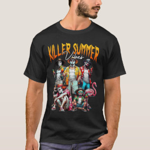 Mörderische Sommer-Vibes Strandurlaub Lustiger Hor T-Shirt