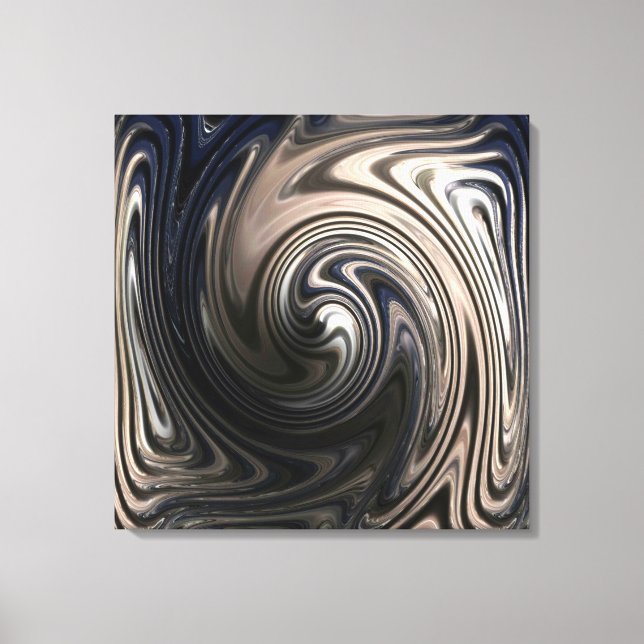 Mordern Blue Metal Leinwanddruck (Vorderseite)