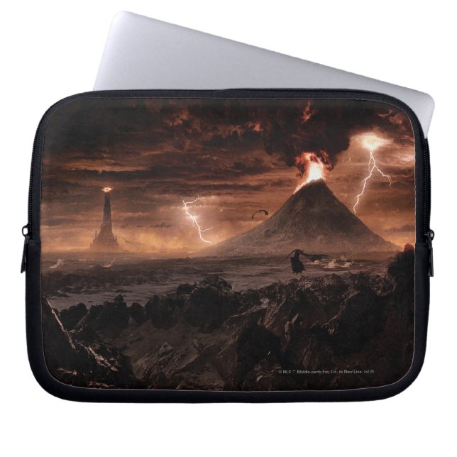 Mordor Lightning Storm Laptopschutzhülle (Vorderseite)