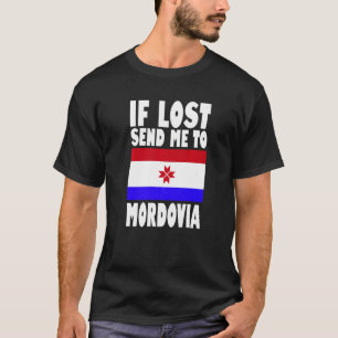 Mordovia-Flaggen-Design Wenn verloren, schicken Si T-Shirt