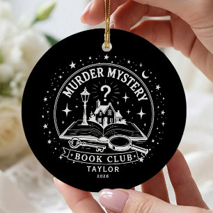 Mordrätsel-Buchclub-Ornament Keramik Ornament