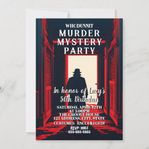 Mordrätsel-Dinnerparty mit Detektiv Einladung