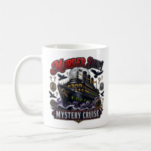 Mordschiff-Mystery-Kreuzfahrt Vintage-Detektiv-Des Kaffeetasse