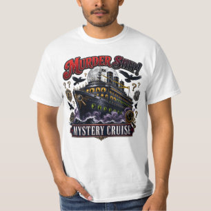 Mordschiff-Mystery-Kreuzfahrt Vintage-Detektiv-Des T-Shirt