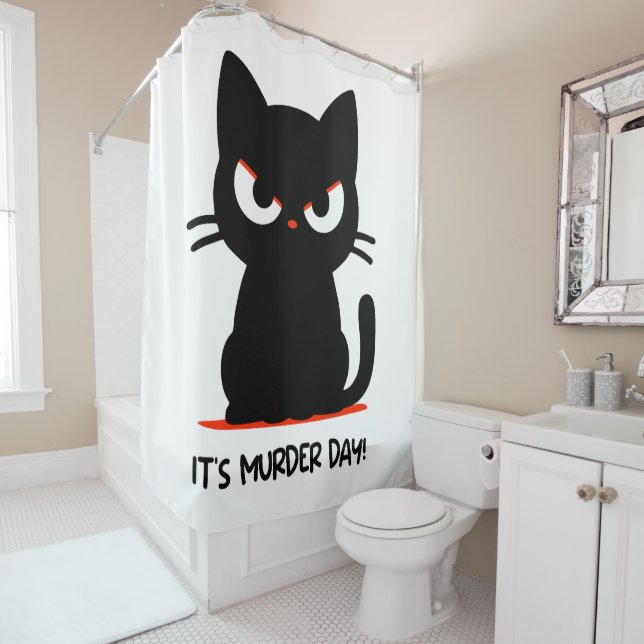 Mordtag Duschvorhang (Beispiel)