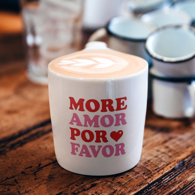 More Amor Por Favor – Cute Valentine Love Espressotasse (Von Creator hochgeladen)