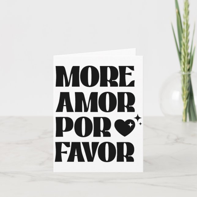 More Amor R Favor Retro Love Valentine Aestheti  Karte (Vorderseite)