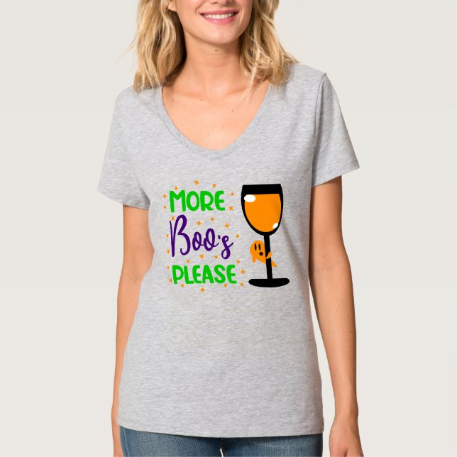 More Boos Please Shirt Cute Halloween Shirt (Vorderseite)