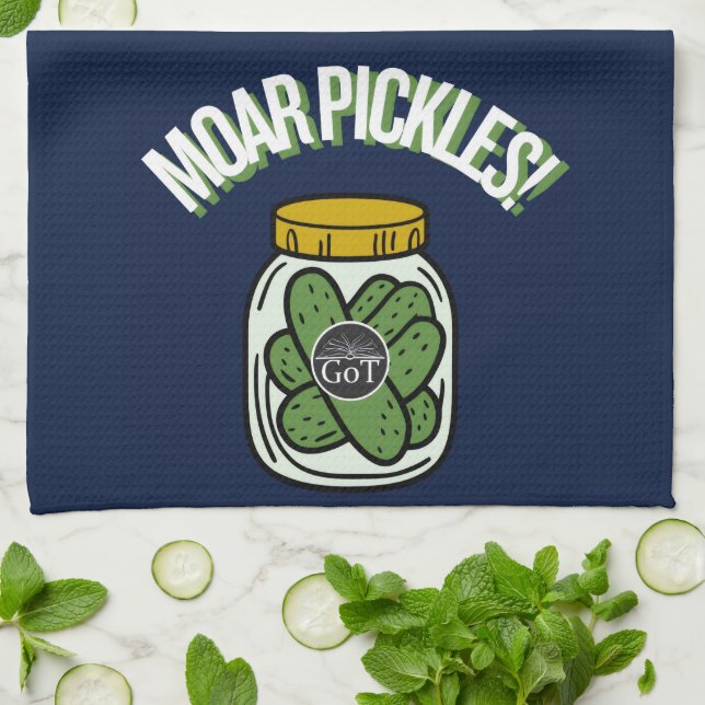 More Pickles! Kitchen Towel Geschirrtuch (Gefaltet)
