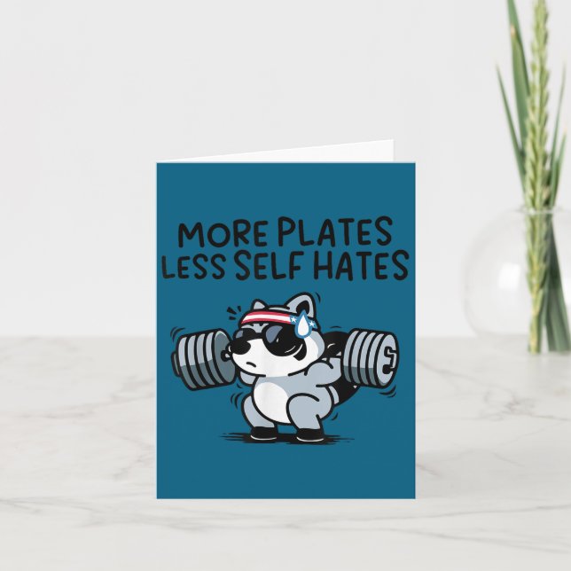 More Plates Less Self Hates Ssum Gym  Karte (Vorderseite)