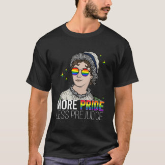 More Pride Less Prejudice Lgbtq Gay Proud Ally Pri T-Shirt