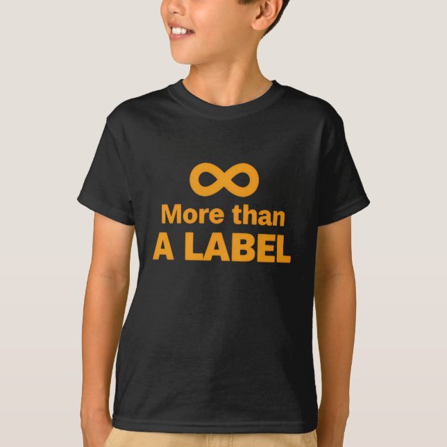 More Than a Label – Neurodiversity Pride T-Shirt (Vorderseite)