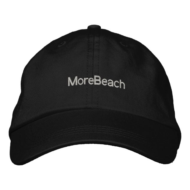 MoreBeach Hat Bestickte Kappe (Vorderseite)