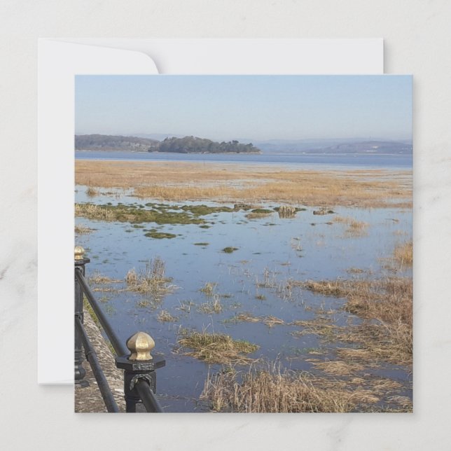 Morecambe Bay High Tide Flat Card (Vorderseite)