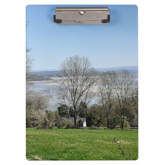 Morecambe Bay im Frühjahr Klemmbrett (Vorderseite)