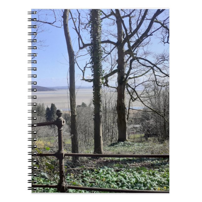 Morecambe Bay View Spiral Notebook Notizblock (Vorderseite)