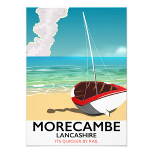 Morecambe, Lancashire Seaside Poster