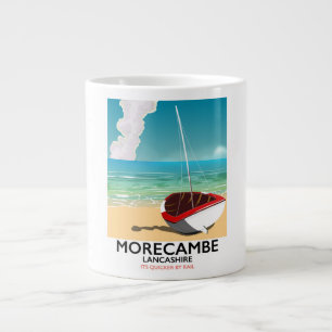 Morecambe, Lancashire Seaside Poster Jumbo-Tasse