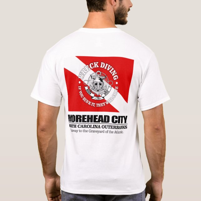 Morehead City (Wracktauchen) T-Shirt (Rückseite)