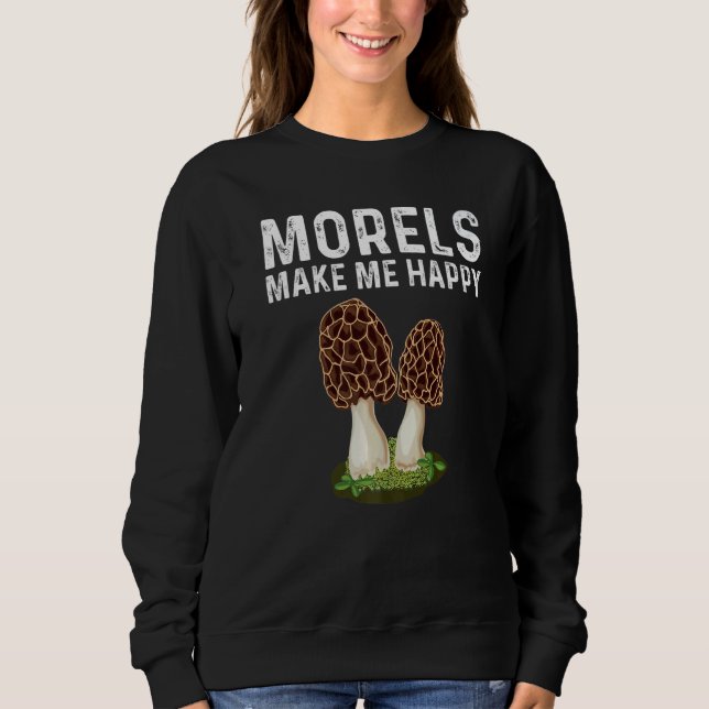 Morel Mushroom For Men Women Mushroom Hunters Sweatshirt (Vorderseite)