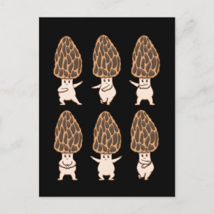 Morel Mushroom Fungi Hunter Mycology Gift Morels Postkarte
