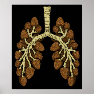 Morel Mushroom Gift Mens Morel Mushroom Hunter Poster