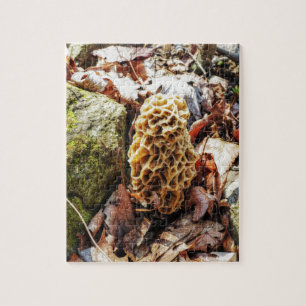 Morel Mushroom in der Wildnis Puzzle