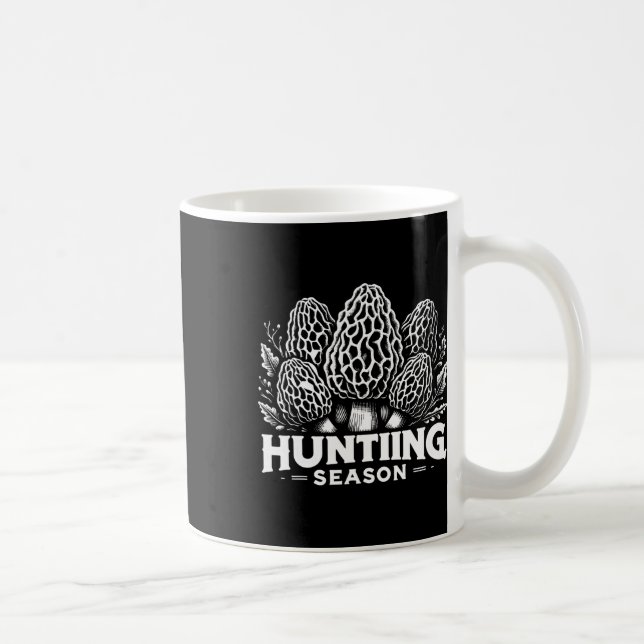 Morel Mushroom Jagdsaison Futter 1 Kaffeetasse (Rechts)
