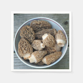 Morel Mushrooms Serviette