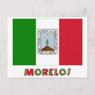 Morelos Inoffizielle Flagge Postkarte