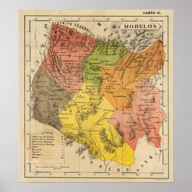 Morelos, Mexiko Poster (Vorne)