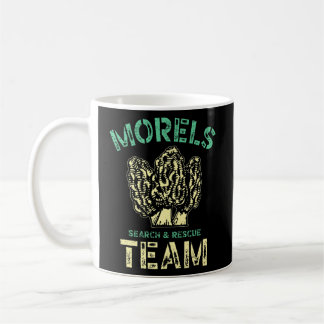 Morels Such- und Rettungsteam für einen Pilzjäger Kaffeetasse