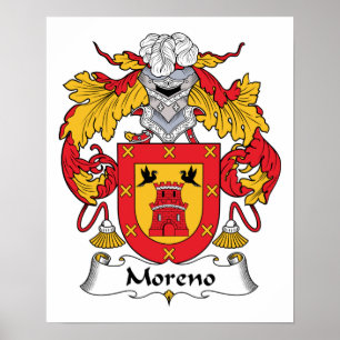 Moreno Familienwappen Poster