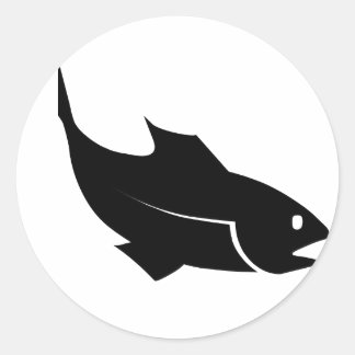 Moreno Fisch - Go Fishing Runder Aufkleber