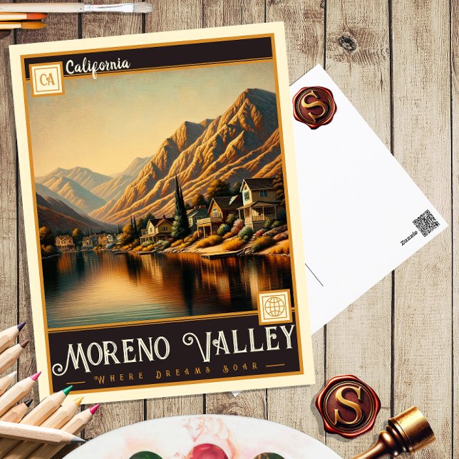 Moreno Valley, Kalifornien | Vintage Postkarte (Von Creator hochgeladen)