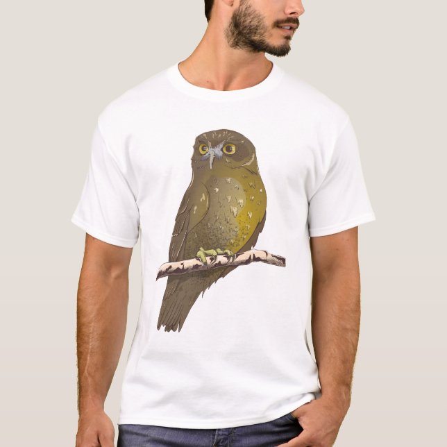 Morepork RURU NZ bird T-Shirt (Vorderseite)