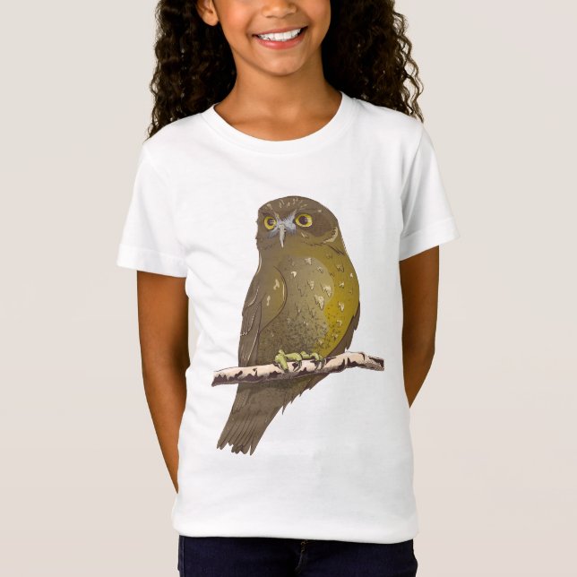 Morepork RURU NZ bird T-Shirt (Vorderseite)