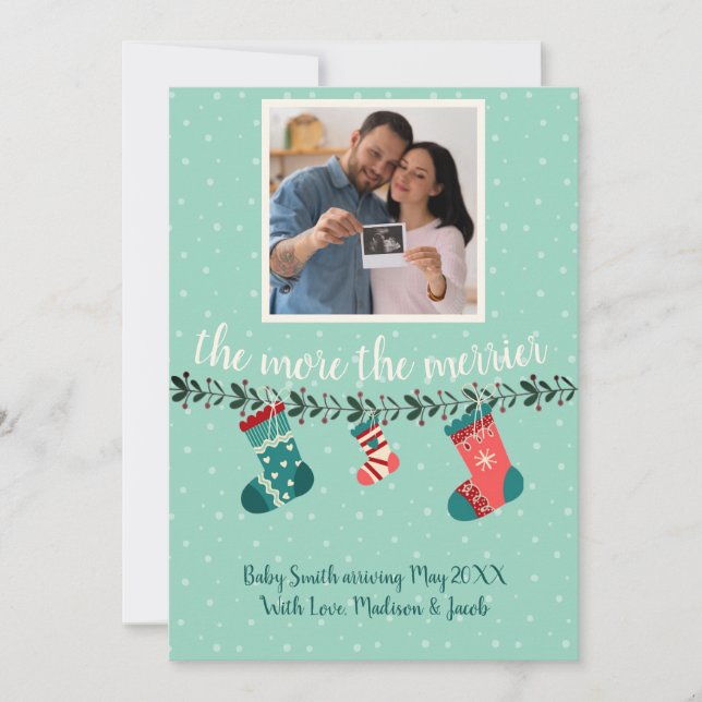 MoretheMERRIER Ultrasound Feiertagskarte (Vorderseite)