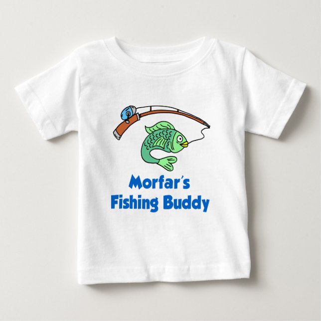 Morfar's Fishing Buddy Baby T-shirt (Vorderseite)
