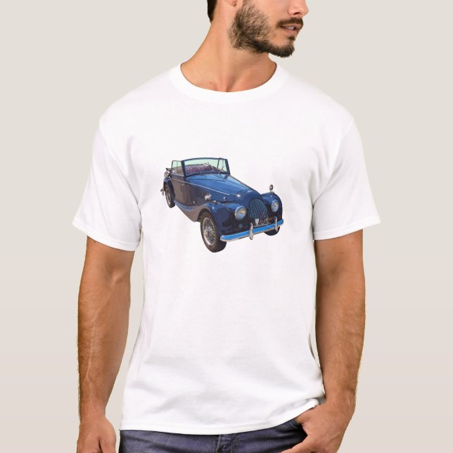 Morgan 1964 plus 4 das konvertierbare Sport-Auto T-Shirt (Vorderseite)