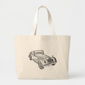 Morgan 1964 plus 4 Sport-Auto-Illustration Jumbo Stoffbeutel