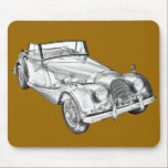 Morgan 1964 plus 4 Sport-Auto-Illustration Mousepad<br><div class="desc">Illustration von klassischen Morgan plus Auto mit 4 das konvertierbare Sport. Wenn Sie eine andere Hintergrundfarbe möchten,  können Sie den besonders anfertigen Knopf anklicken,  dann klicken an den redigierenknopf,  klicken Hintergrund an und wählen Ihre kundenspezifische Farbe.</div>