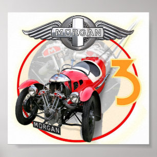 Morgan 3 Wheeler Poster