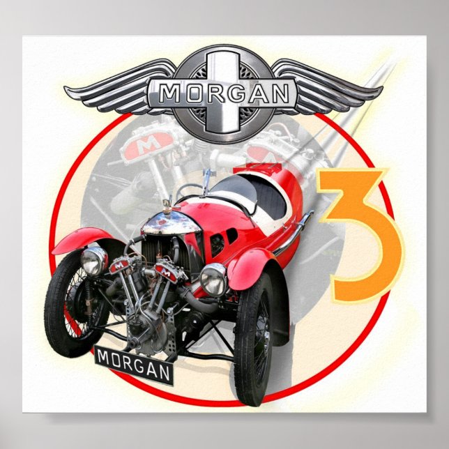 Morgan 3 Wheeler Poster (Vorne)