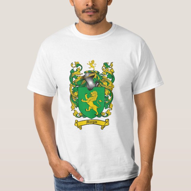 Morgan-Familienwappen - Morgan-Wappen T-Shirt (Vorderseite)
