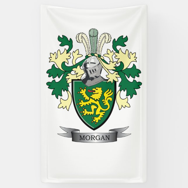 Morgan-Familienwappen-Wappen Banner (Vertikal)