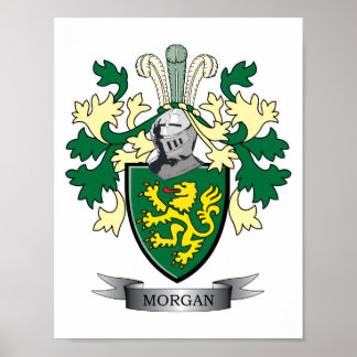 Morgan-Familienwappen-Wappen Poster