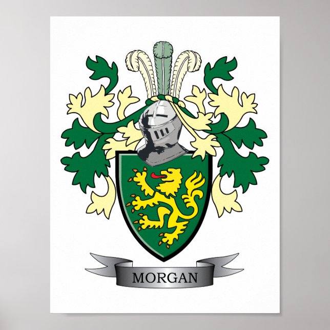 Morgan-Familienwappen-Wappen Poster (Vorne)
