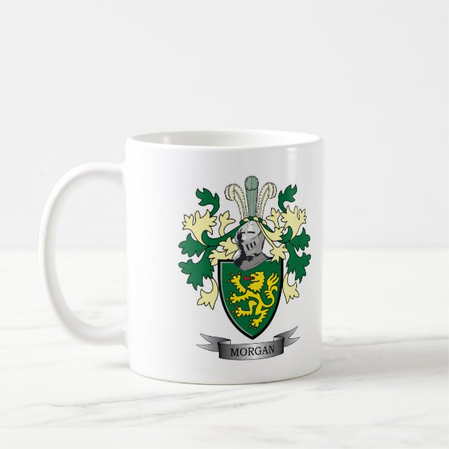 Morgan-Familienwappen-Wappen Tasse (Links)
