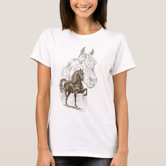 Morgan Horse Art T-Shirt (Vorderseite)